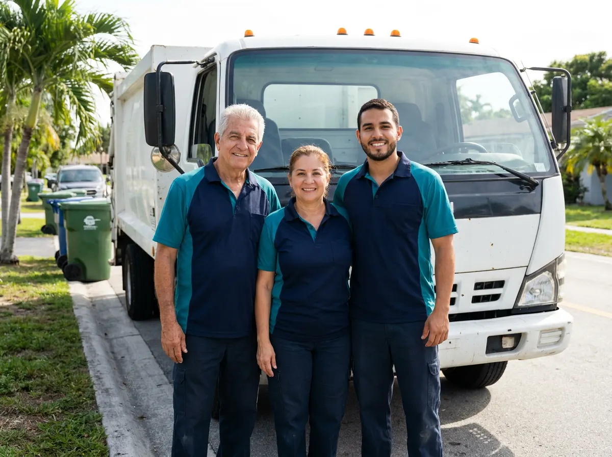 Coastal Dumpster Rental garbage collection service team in miami, FL
